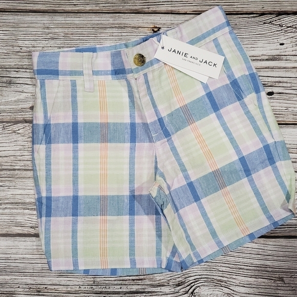 Janie and Jack Plaid Shorts NWT - Picture 4 of 4